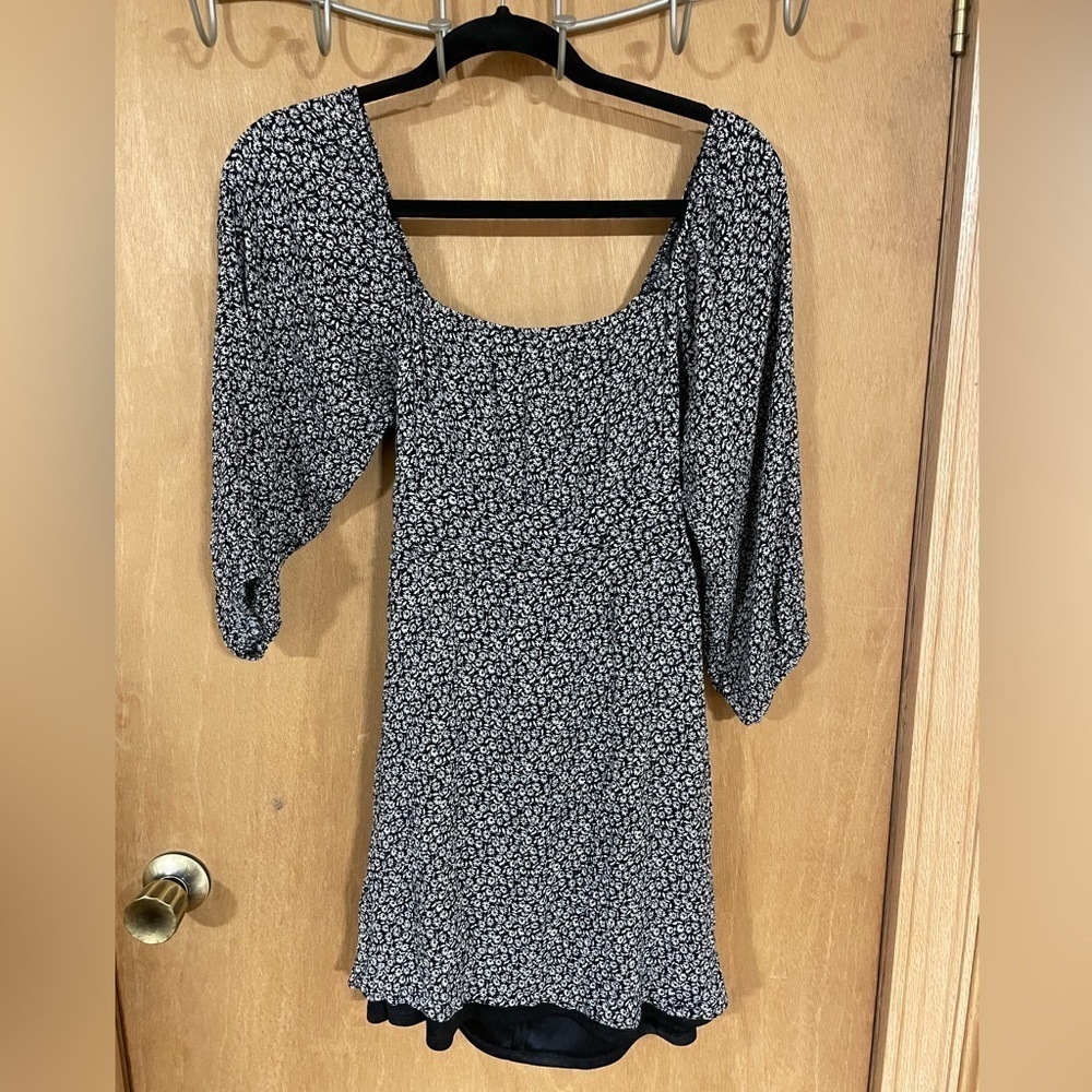 ALTAR’D STATE- mini dress with open back tie detail